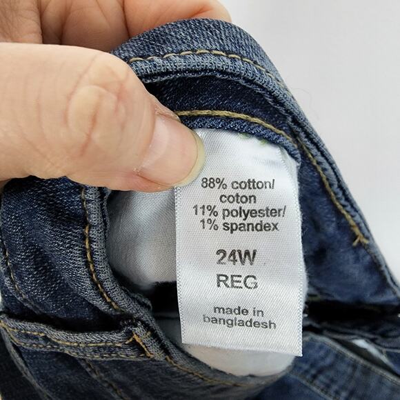 Maurices Mid Rise Skinny Jeans Womens 24W Medium Wash Stretch Ankle Classic - Picture 13 of 13